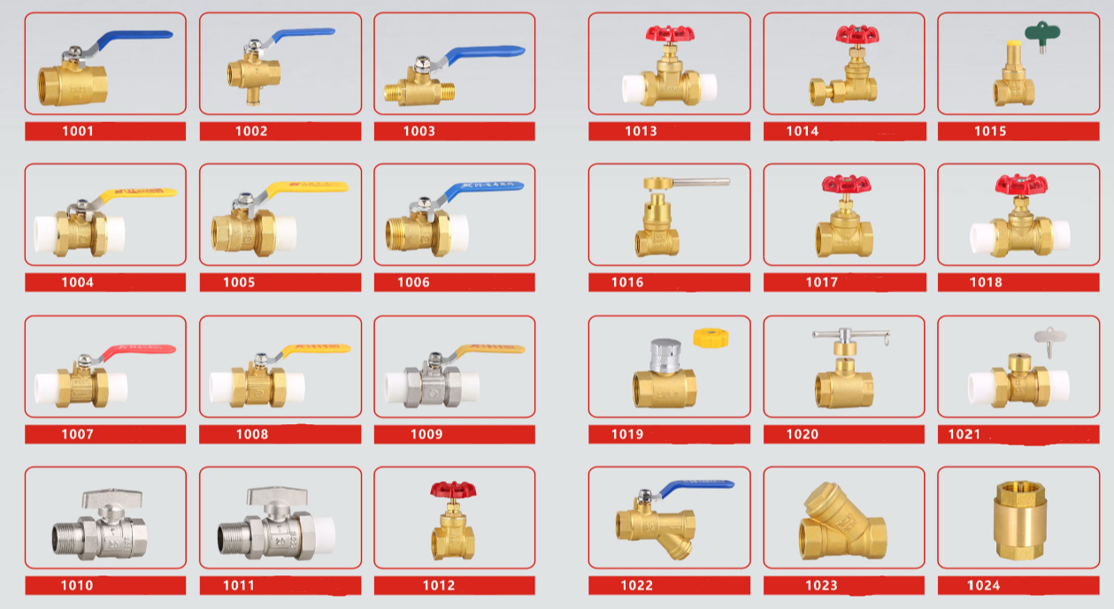 UChance brass valve assortment